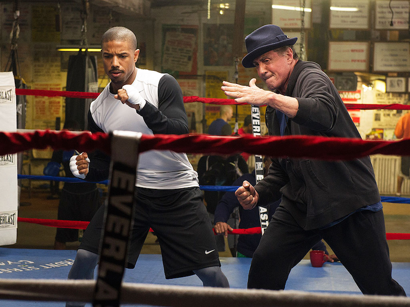 Michael B. Jordon and Sylvester Stallone in Creed