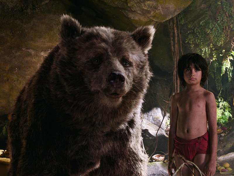 Bill Murray and Neel Sethi in The Jungle Book