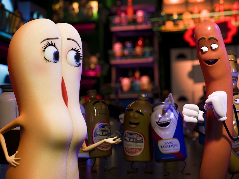 Kristen Wiig and Seth Rogen in Sausage Party